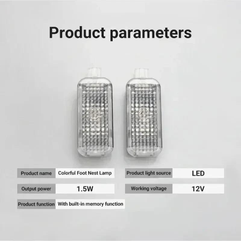 For Seat Leon Ibiza Ateca Toledo 2013~2025 Car Footwell Lights Kit Touch LED Lamps Interior Ambient Atmosphere Light Accessories