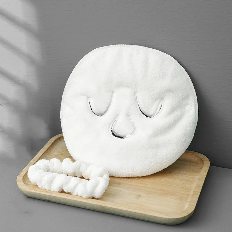 Hot Towel Mask Facial Wrap Reusable Facial Steamer for Hot and Cold Skin Care Moisturizing Facial Steamer
