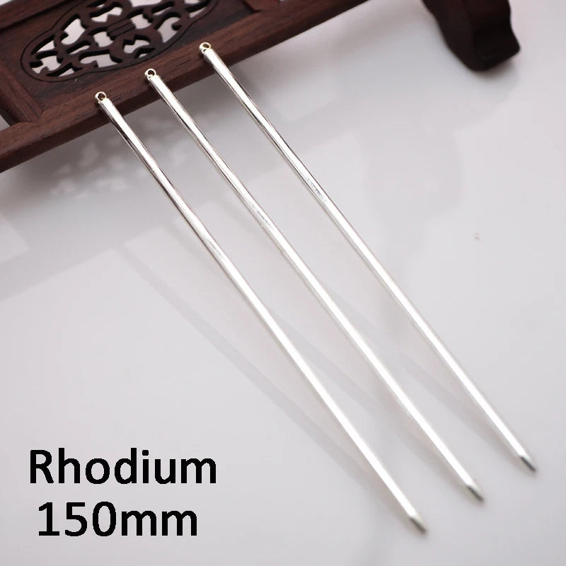 10pcs Hair Sticks Metal Hair Pins Blank 125mm Long Rod Base for Jewelry Making Wedding Bridal Hair Accessories DIY Components