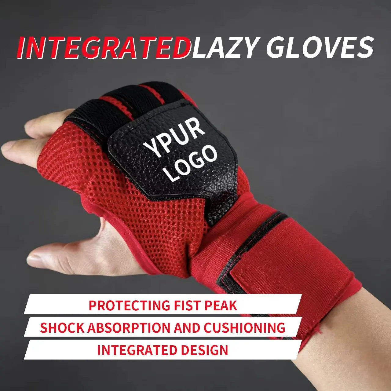 Polyester Boxing Gloves Adjust Strap Shock Absorb Fight Hand Wrap Wrist Support Breath Liner Training Guard Boxing Training