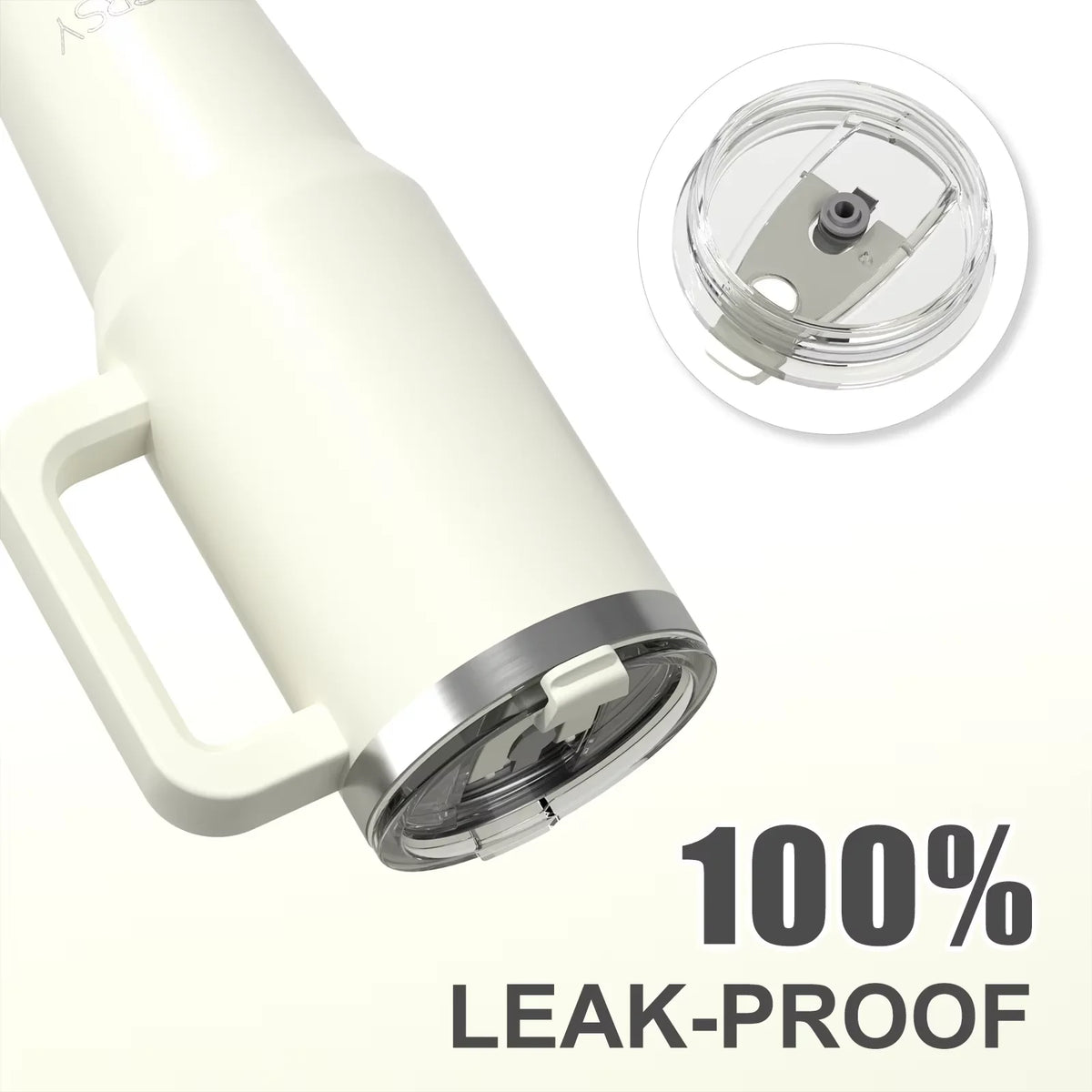WATERSY 20oz/591ml Tumbler with Handle, Leak-proof Insulated Cup, Stainless Steel Vacuum Thermal for Coffee, Car, Travel