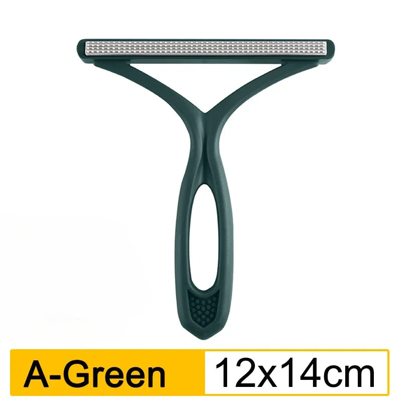 Double-Sided Portable Lint Remover for Pet Hair-Reusable Fabric Shaver for Clothes/Carpet/Car Seats, Fur Removal Tool Hair Brush