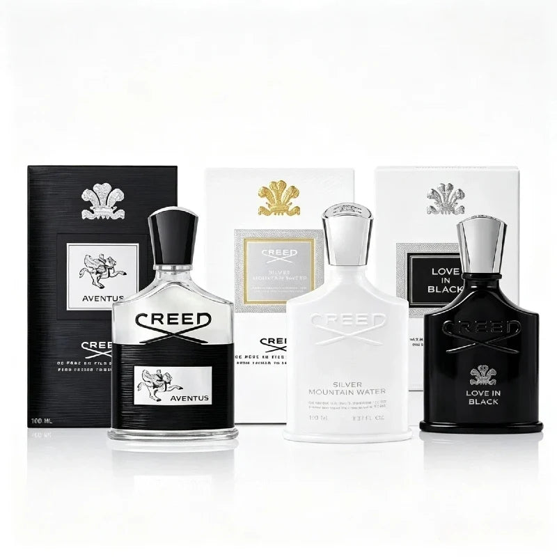 Aventus Legendary Men's Fragrance, Silver Mountain Water Men's Perfume, Royal Oud, and Original Vetiver Women's Perfume