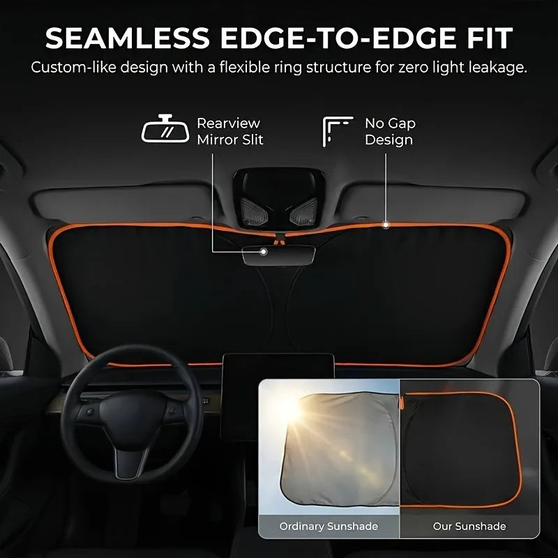 Car front windshield shade, protect the interior of the car, effectively block the sun, suitable for cars, SUVs