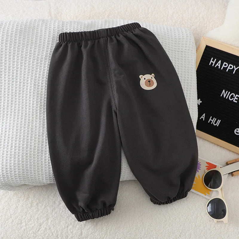1pcs Summer Thin Solid Color Anti Mosquito Pants Baby Boys And Girls Loose Casual Trouser Simple Fashion Trousers Kids Clothing