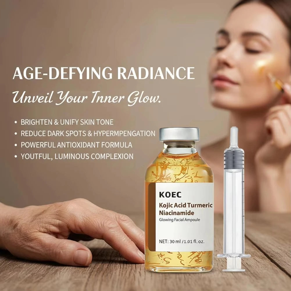 Kojic Acid Niacinamide Facial Serum Hydrating Nourishing Revitalizing Soft Smoothing Improves Dull Complexion Skin Care