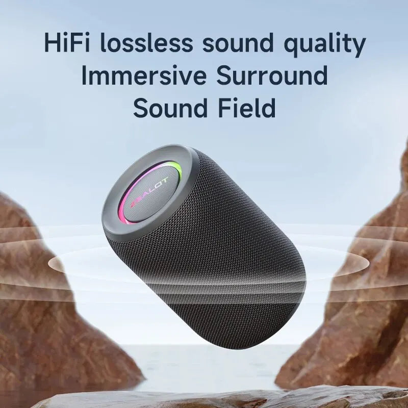 ZEALOT-S32PRO 15W Portable Bluetooth 5.2 Speaker Outdoor Waterproof Wireless TWS Mini Column Box Speaker Outdoor TF Card