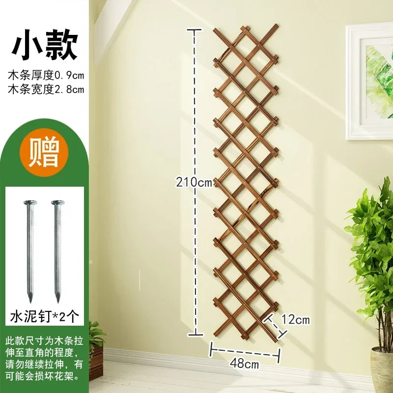 Anti-corrosion Flower Shelf Solid Wood Indoor Hanging Wall Balcony Decoration Layout Living Room Potted Plant shelevs Furniture