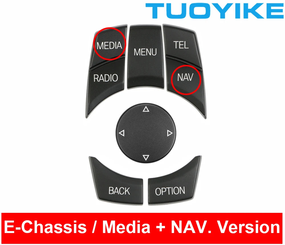 Car Interior Console CIC i-Drive Multimedia Control Button For BMW 1 3 5-Series X1 E84 X5 X6 E70 E71 E81 E82 E90 E91 E92 E60 E61