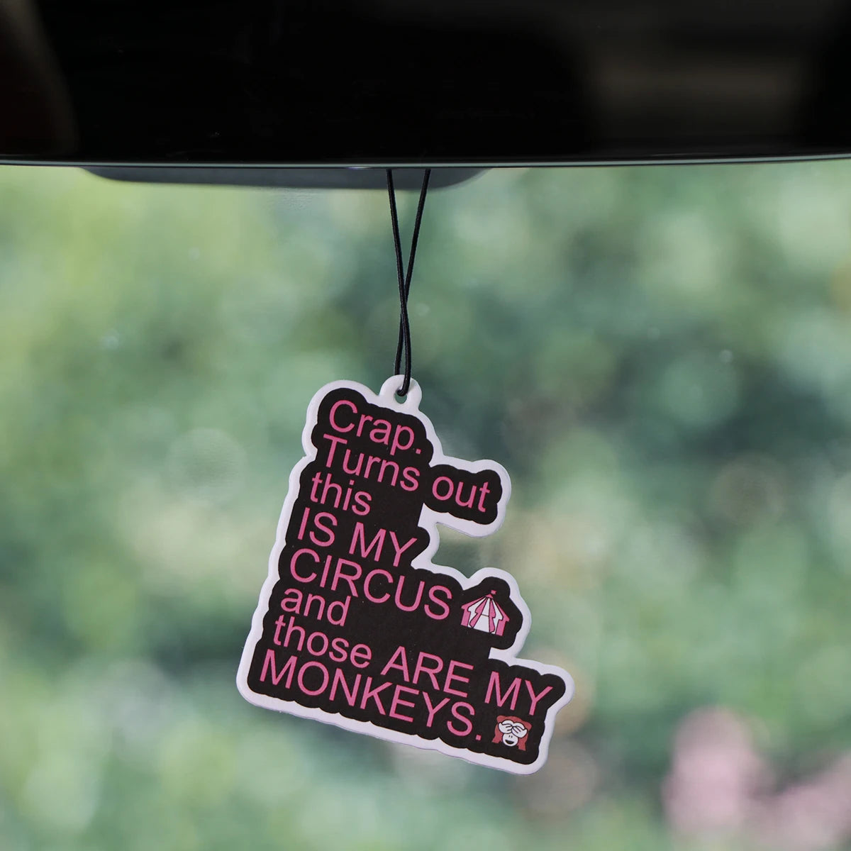 Quote Phrase Word Fragrant Paper Auto Interiors Colorful Car Fragrance Cabinet Bedroom Air Freshener Hangs Solid Perfume Gifts