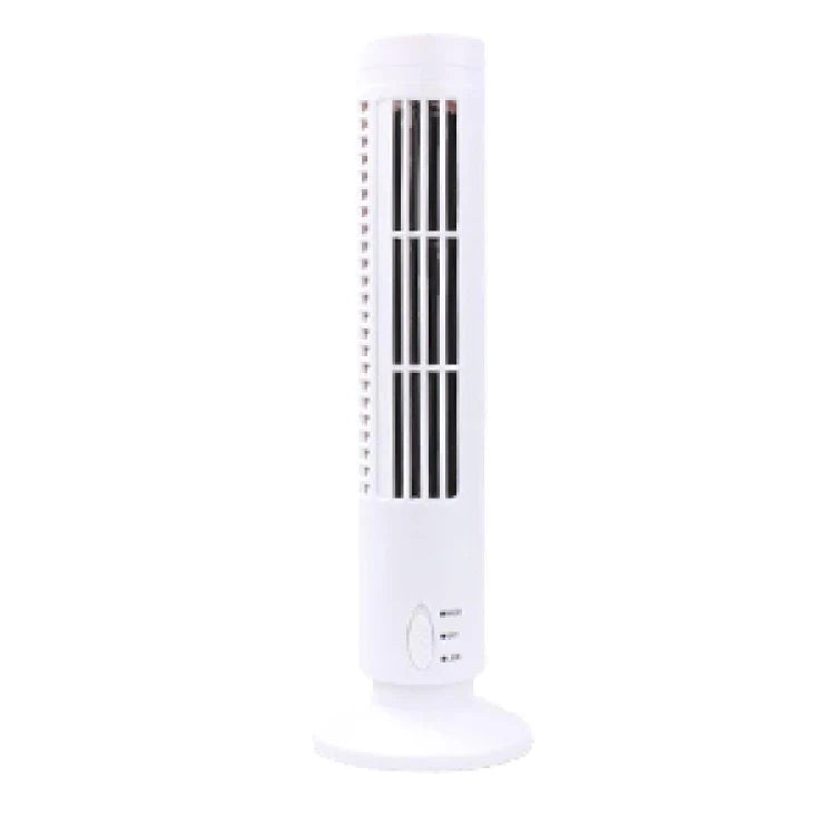 【wholesale】Household Mini Bladeless Tower Fan Portable USB Vertical Electric Fan