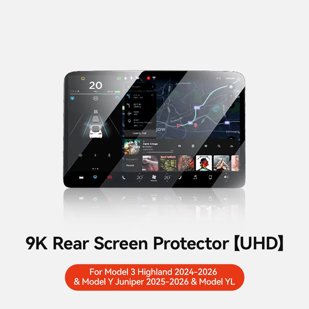 YZ For Tesla Model 3/Y/YL Highland 2025 2026 Tempered Glass Film Protector Matte Glare HD Center Control Touch Screen protector