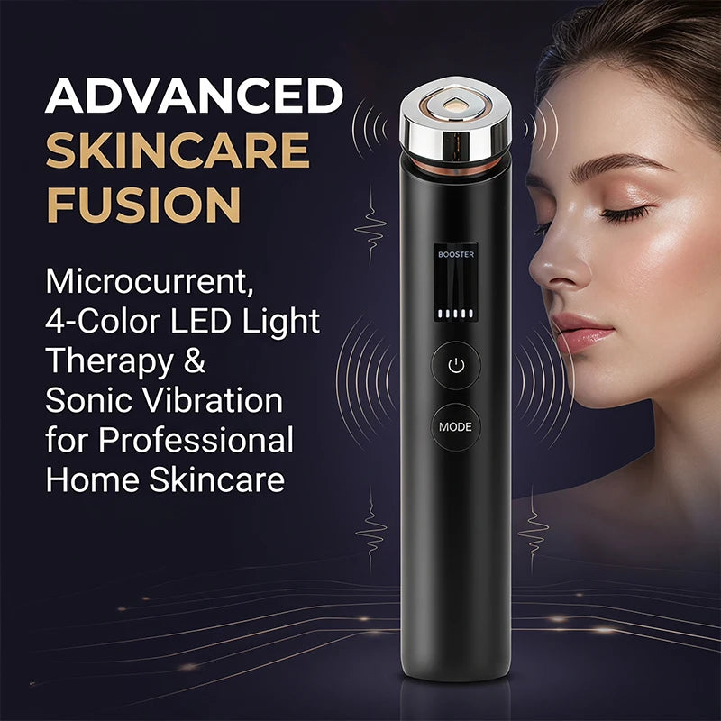 Handheld Microcurrent Facial Massager Promotes Essence Absorption Revitalizes Dull Skin Daily Facial Care Massage Device USB