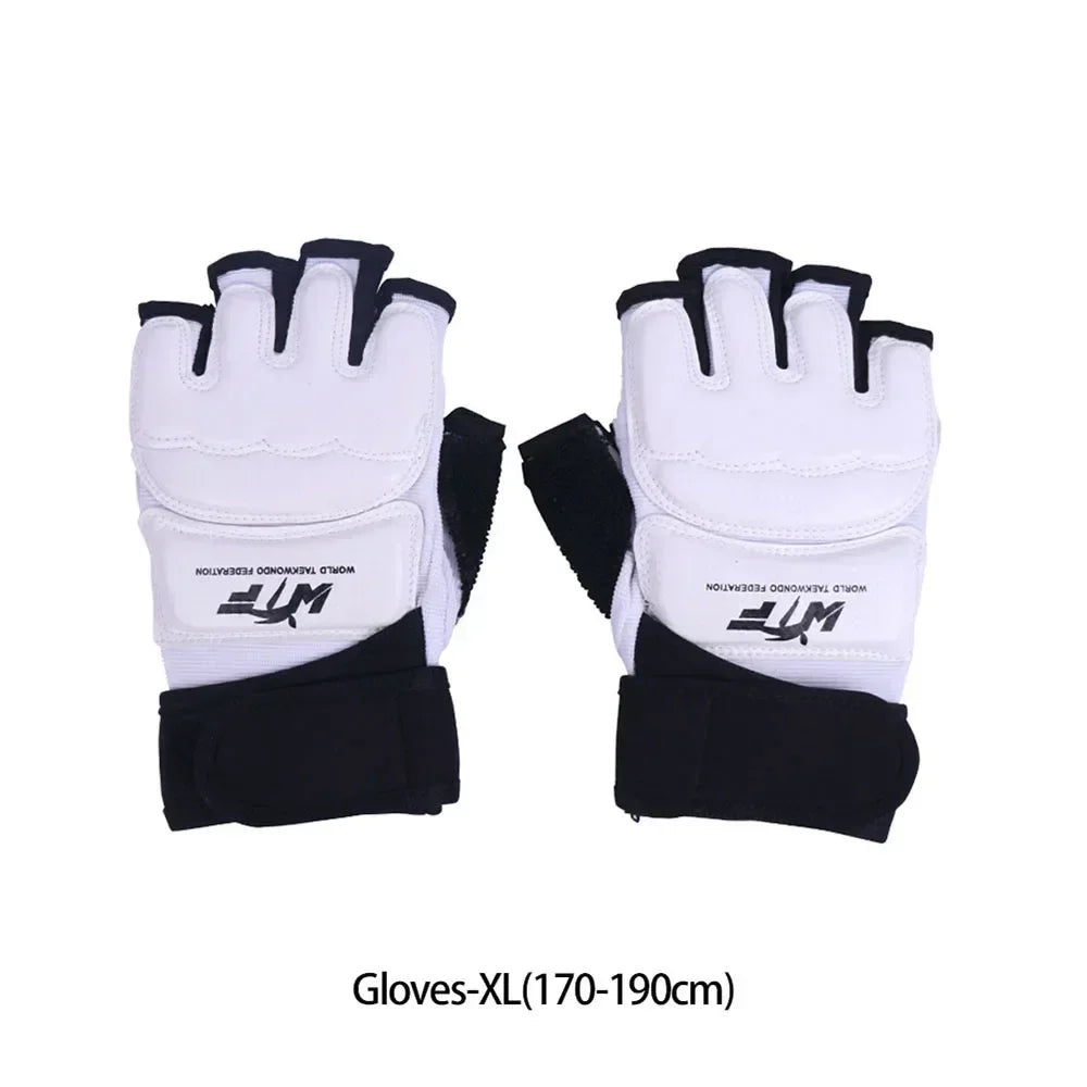 1 Set Boxing Gloves Taekwondo Protective Foot Cover Martial Arts Combat Protective Training Hand and Foot Protection Set