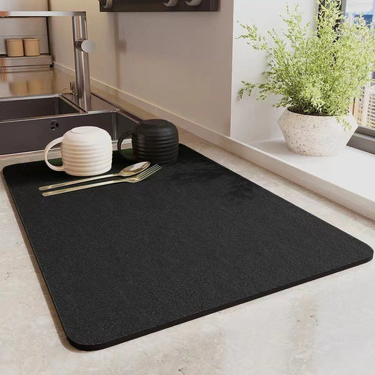 Super Antiskid Kitchen Absorbent Draining Mat Super Absorbent Draining Coffee Dish Drying Mat Quick Dry Tableware Mats S/M/L