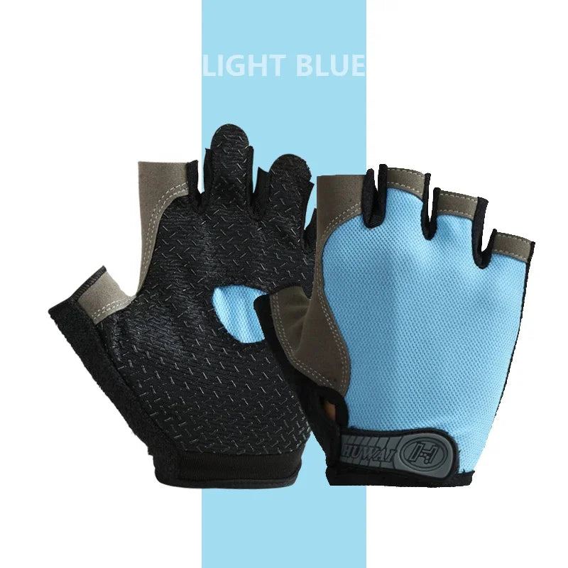 Cycling Gloves for Men Woman Fingerless Sports Fitness Training Gym Gloves Motorcycle Mtb Anti-slip Gloves Bicycle Accessories