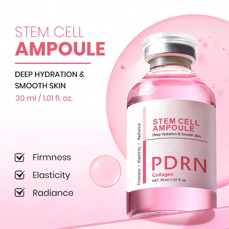 Stem Cell Serum PDRN Ampoule Collagen Moisturizing Anti-Aging Essence Reduce Fine Lines Wrinkle Tighten Brighten Face Skin 1PCS