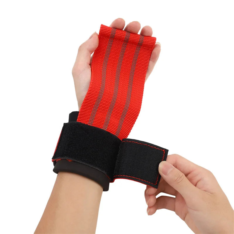 Power Lifting Straps WeightLifting Gym Gloves Deadlift Wrist Straps Hand Palm Assist Gear For Pull Up Bar Barbell Dumbbell Train