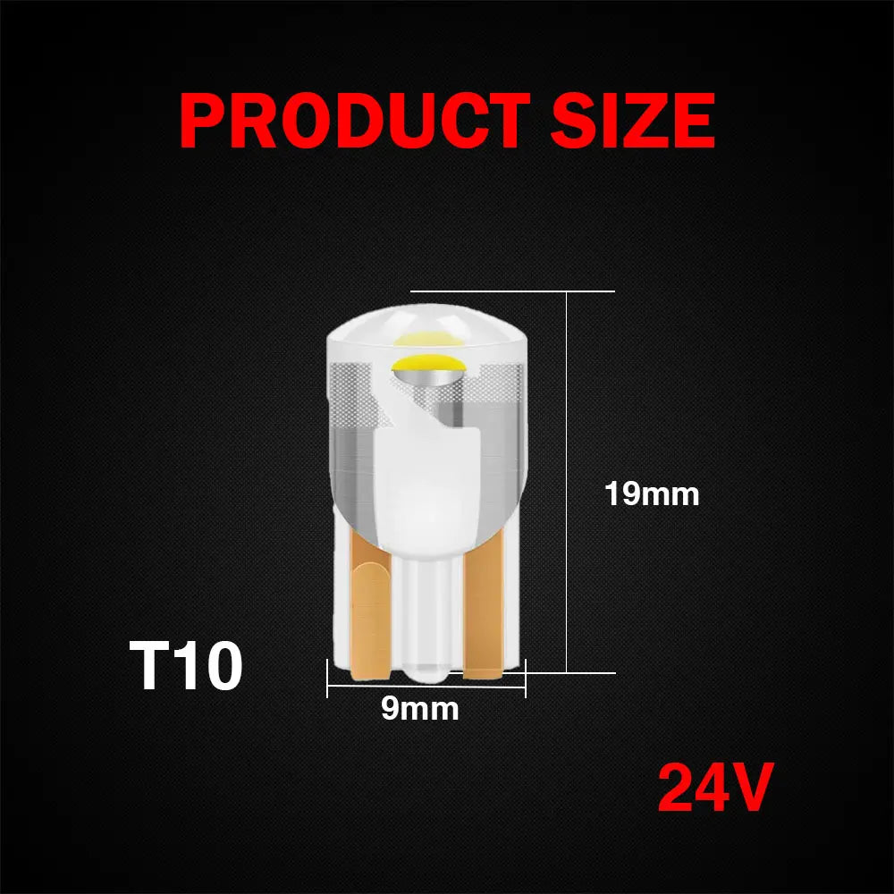 KEIN 10PCS 12V 24V T3 T4.2 T4.7 T5 B8.5D B8.4 B8.4D B8.3 B8.5 T4 509T bX8.4d W3W Led Bulb Instrument Dashboard Car Truck Light