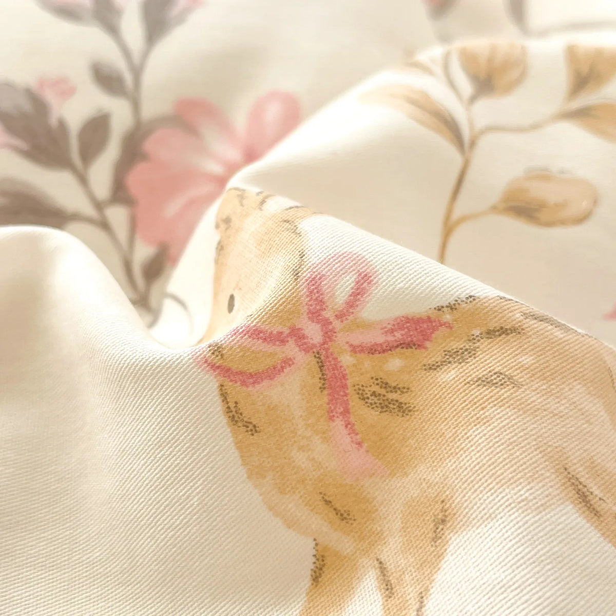 High Quality 100% Cotton Floral Duvet Cover Set Soft Breathable Queen King Bedding Set with Quilt Cover Fitted Sheet Pillowcases