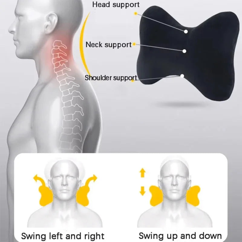 Car seat headrest neck support cushion for Volkswagen R Rline Golf Tiguan Polo CC Passat B7 R36 Scirocco T5 Beetle Golf