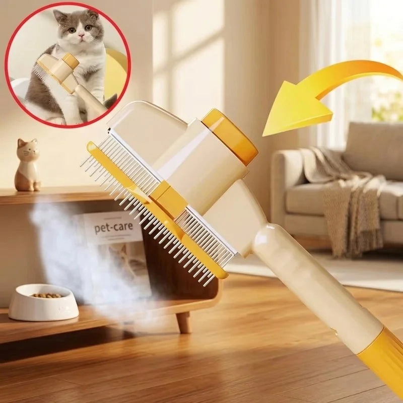 Self Cleaning Pet Hair Remover Brush One Button Slicker Comb for Dogs Cats Grooming Deshedding Massage Tool