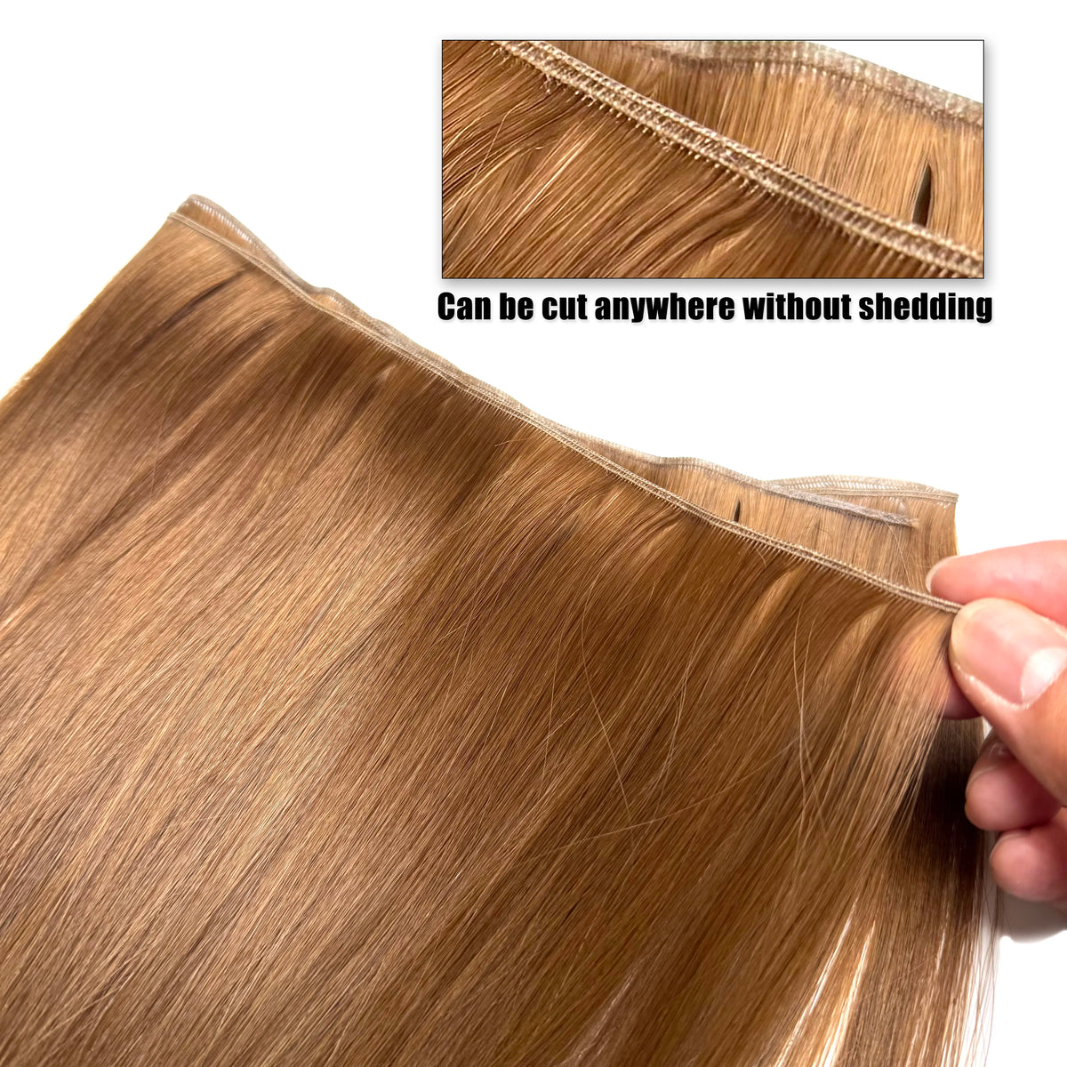 Genius Weft Human Hair Extensions 50G Remy Human Hair Invisible Brazilian Hair Extensions Hair Bundles