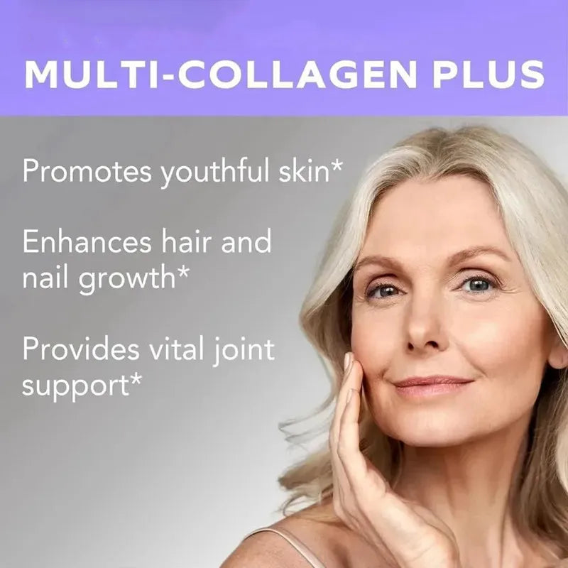 A5YE  Multi Collagen plus Transdermal Patches with Biotin Vitamin C for Hair Growth Support & Skin Health for Men & Women