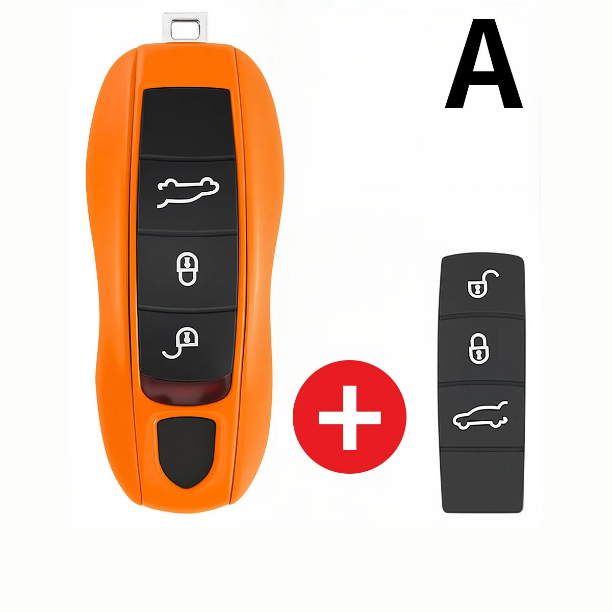 For Porsche Panamera Carrera Macan Boxster Cayman Cayenne Taycan 911 970 981 991 Car Smart Remote Key Case Fob Covers Set Shell