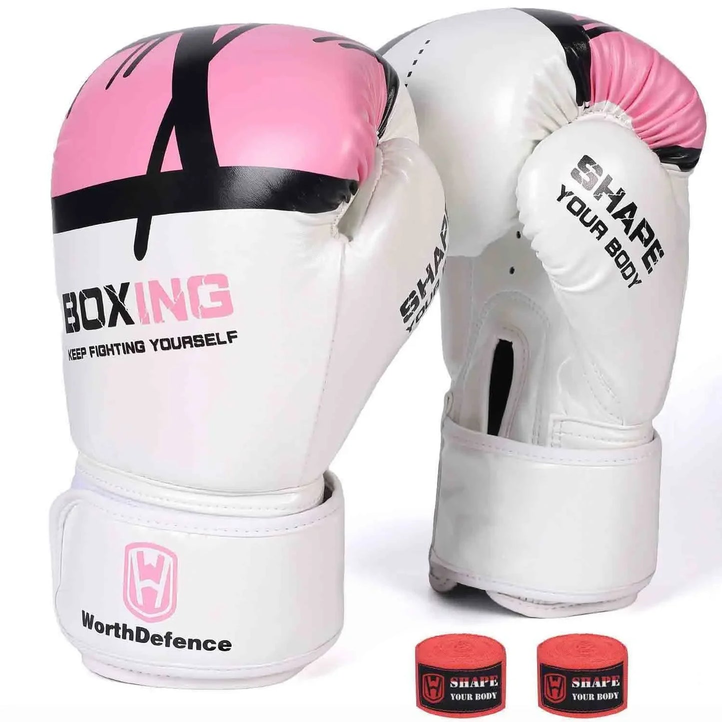 WOSWEIR-Unisex Adult Youth Boxing Gloves for Fitness Taekwondo Sanda Combat Training-Children's to Men's Size Options Available