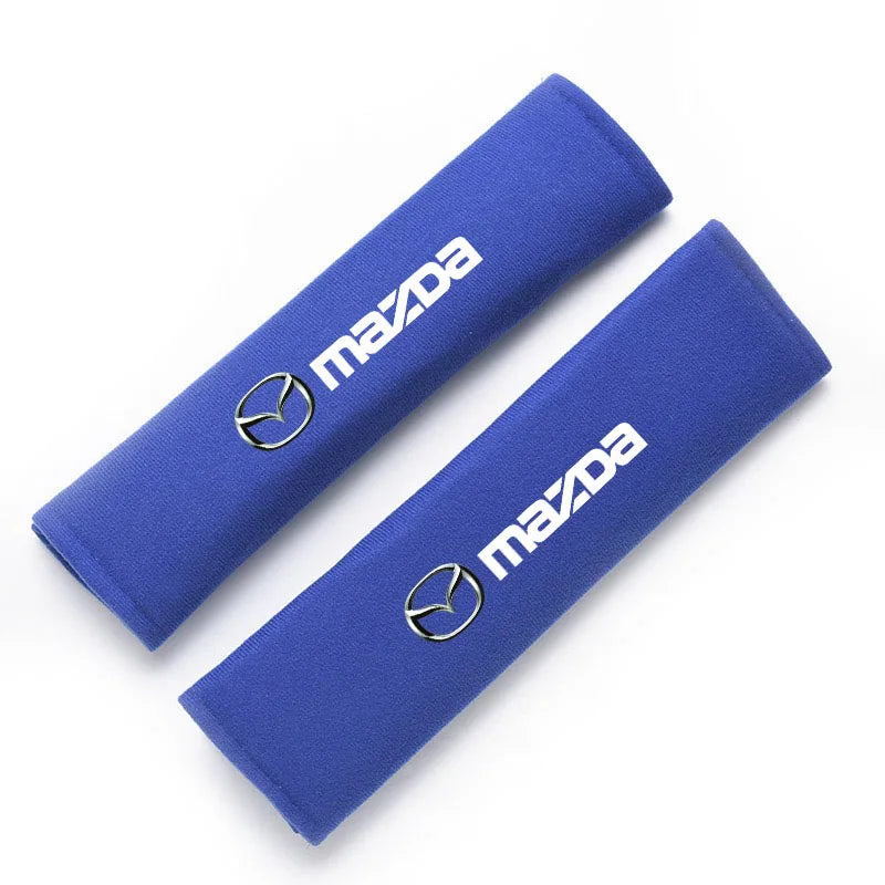 2Pcs Car Seat Belt Cotton Safety Belt Shoulder Protector Cover for Mazda 2 3 4 5 6 7 8 323 626 CX-3 5 8 9 MX-5 30 RX-8