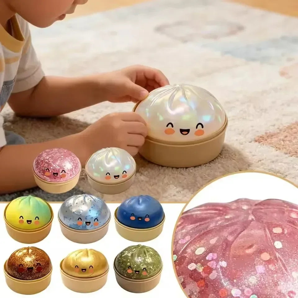 Dumpling Squishy ULTRA RARE Gold Glitter Hidden Edition Dumpling Squishies