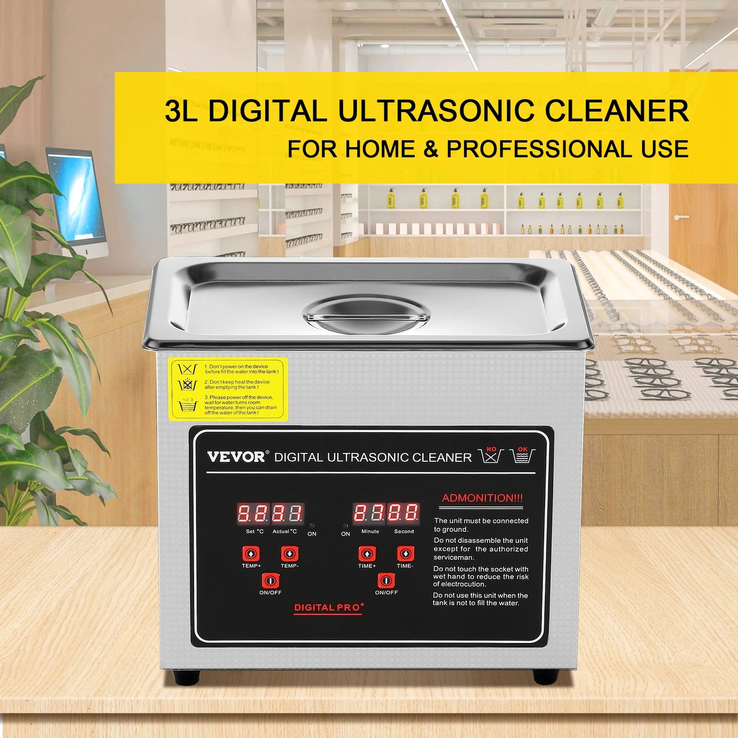 SucceBuy 2L 3L 6L 10L 22L 30L Ultrasonic Cleaner Stainless Steel Portable Cleaning Washing Machine Ultrasound Home Appliance