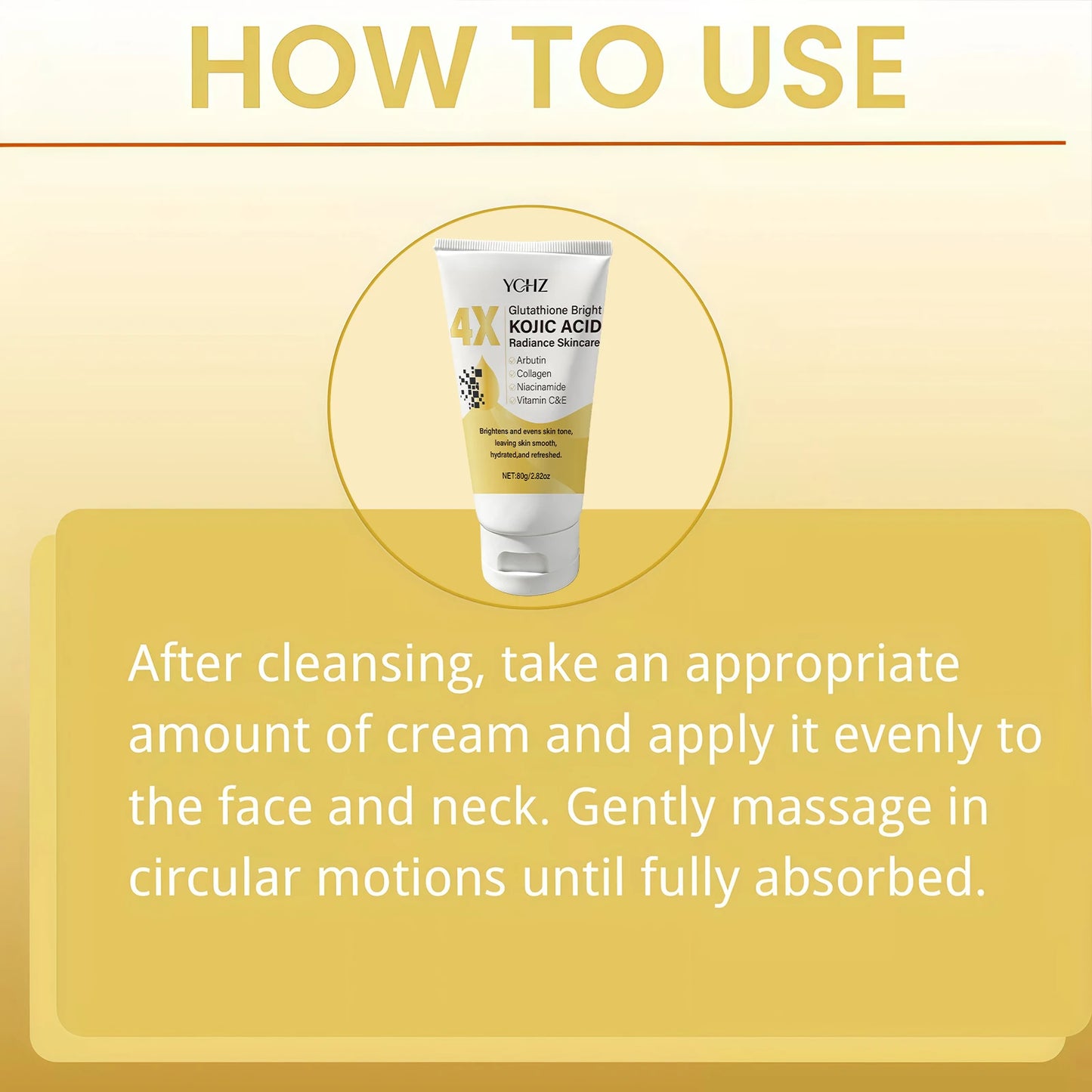 Kojic Acid Face Cream 80g, Evens Out Skin Tone, Eliminates Dark Spots and Dullness - Non-Greasy, Suitable for Both Men and Women - Whitening and Moisturizing Cream, for Day and Night Use