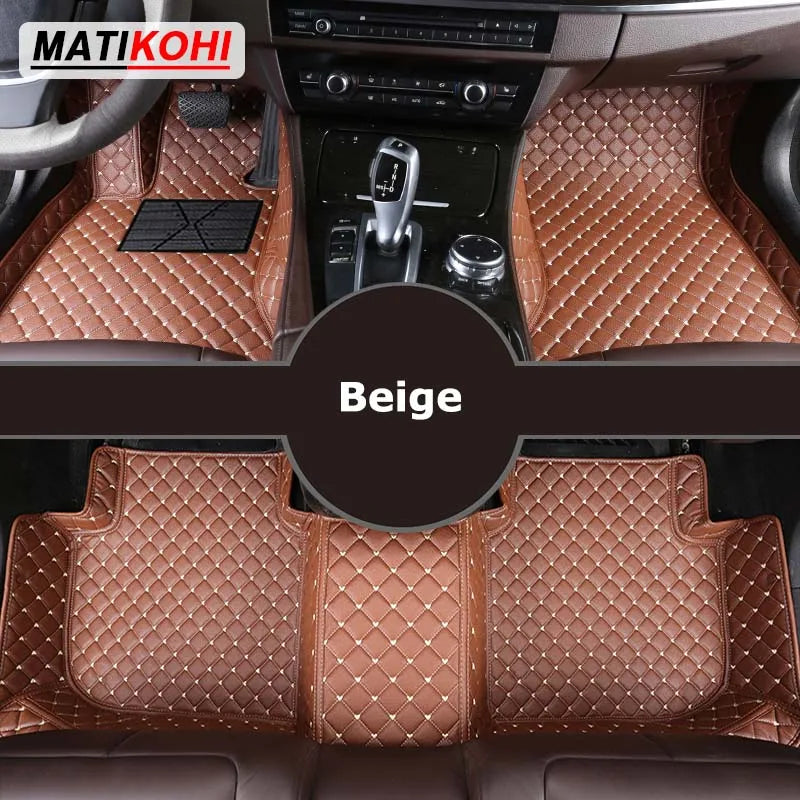MATIKOHI Custom Car Floor Mats For Hyundai Genesis Auto Carpets Foot Coche Accessorie