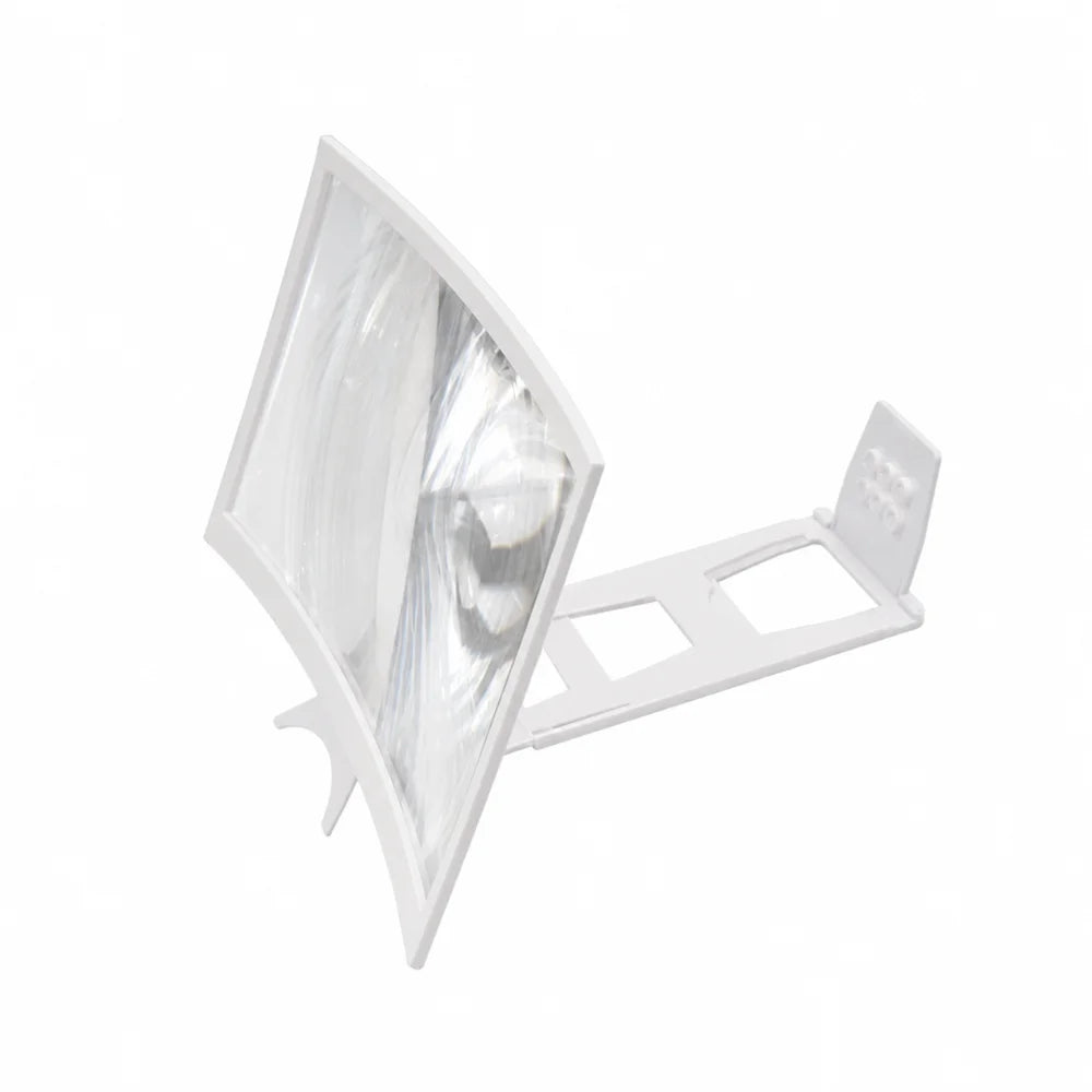 12 Inch 3D Screen Magnifier Bracket Curved Fresnel Lens Phone HD Screen Magnifier Anti Broken Eye Protection Expander Projector