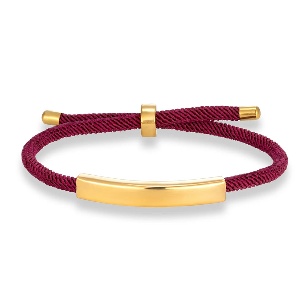 MKENDN Punk SOS Custom logo Name Engrave Text Rope Bracelet customize Stainless Steel Bracelets For Women Men ID Bracelet