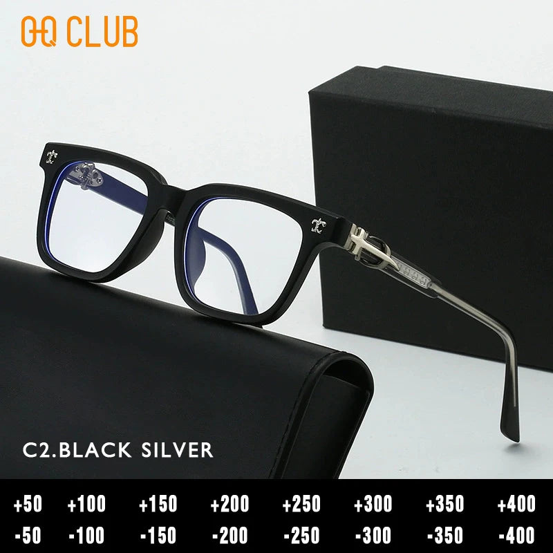 O-Q CLUB Plus Reading Glasses Men High Quality Lunettes De Lecture Men's Eyeglasses Blue Light Lenses to Read Women's Eyepieces