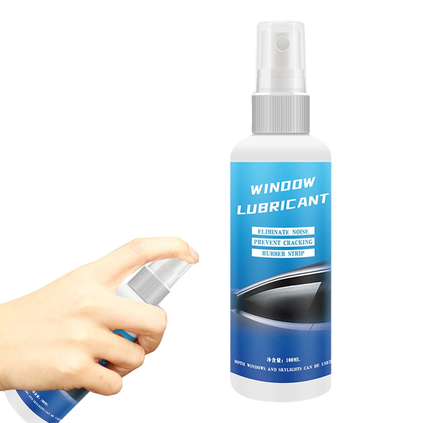Car Silicone Spray Lubricant 100ml Multi Surface Rubber Door Strip Softening Lubricant Vehicle Prevent Adhesion Lubricant Tools