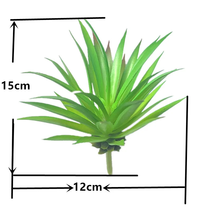 Lifelike 2pcs Artificial Plants Cactus Succulent for Flower Wreath Christmas Party Wedding Home Decor Green