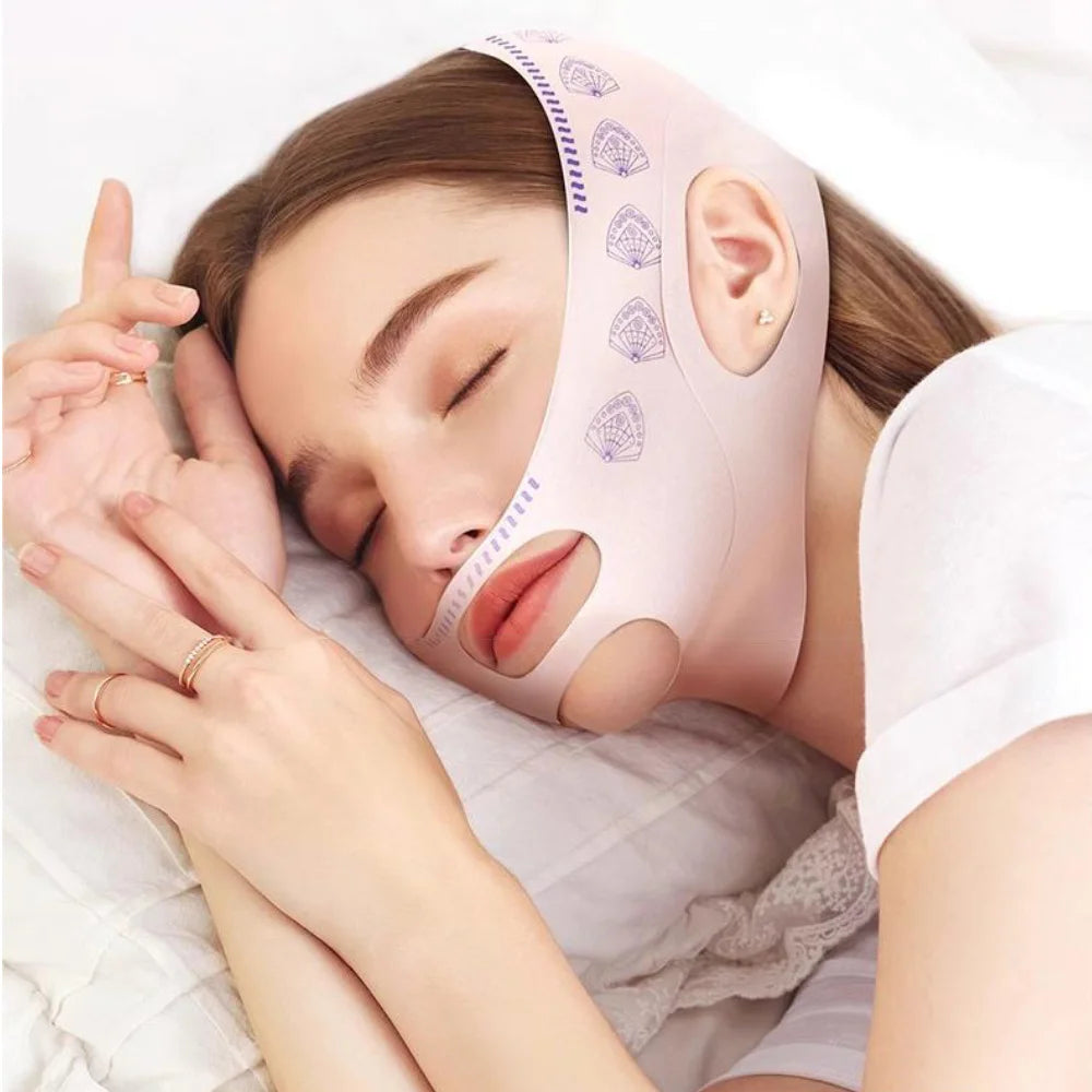 V Face Lifting Belt V Shape Double Chin Reducer Slimming Chin Strap V Line Face Shaper Face Slimming Bandage Skin Care Beauty