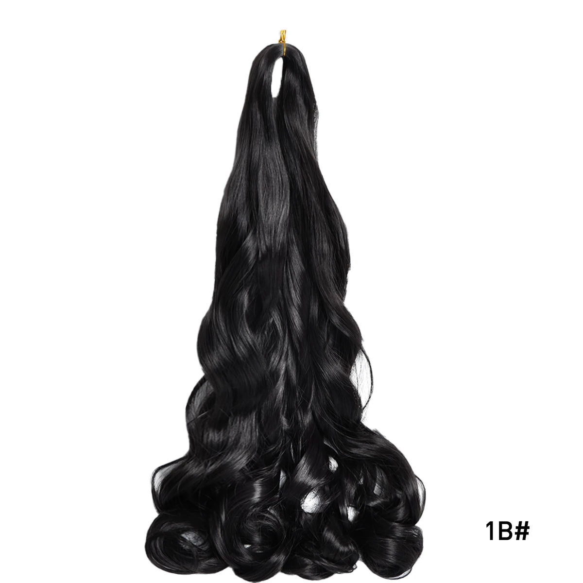 French Curls Braiding Hair 24Inch Synthetic Spiral Curls Braids Hair Extensions For Women Pre Stretched Loose Wave Braiding Hair