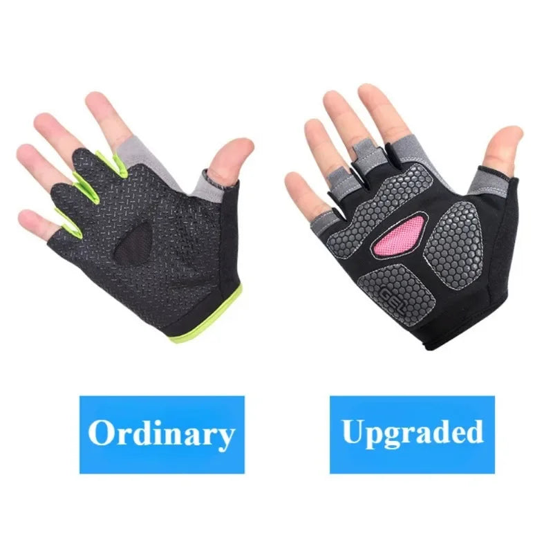 Boxing Gloves for Men Women Fingerless Cycling Motorcyclist Mtb Bicycle Gloves Gym Yoga Fitness Training Exercise Mitten Elastic