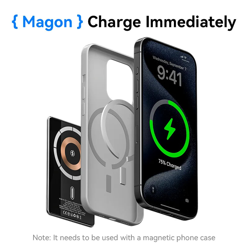 KUULAA 5000mAh MagSafe Power Bank