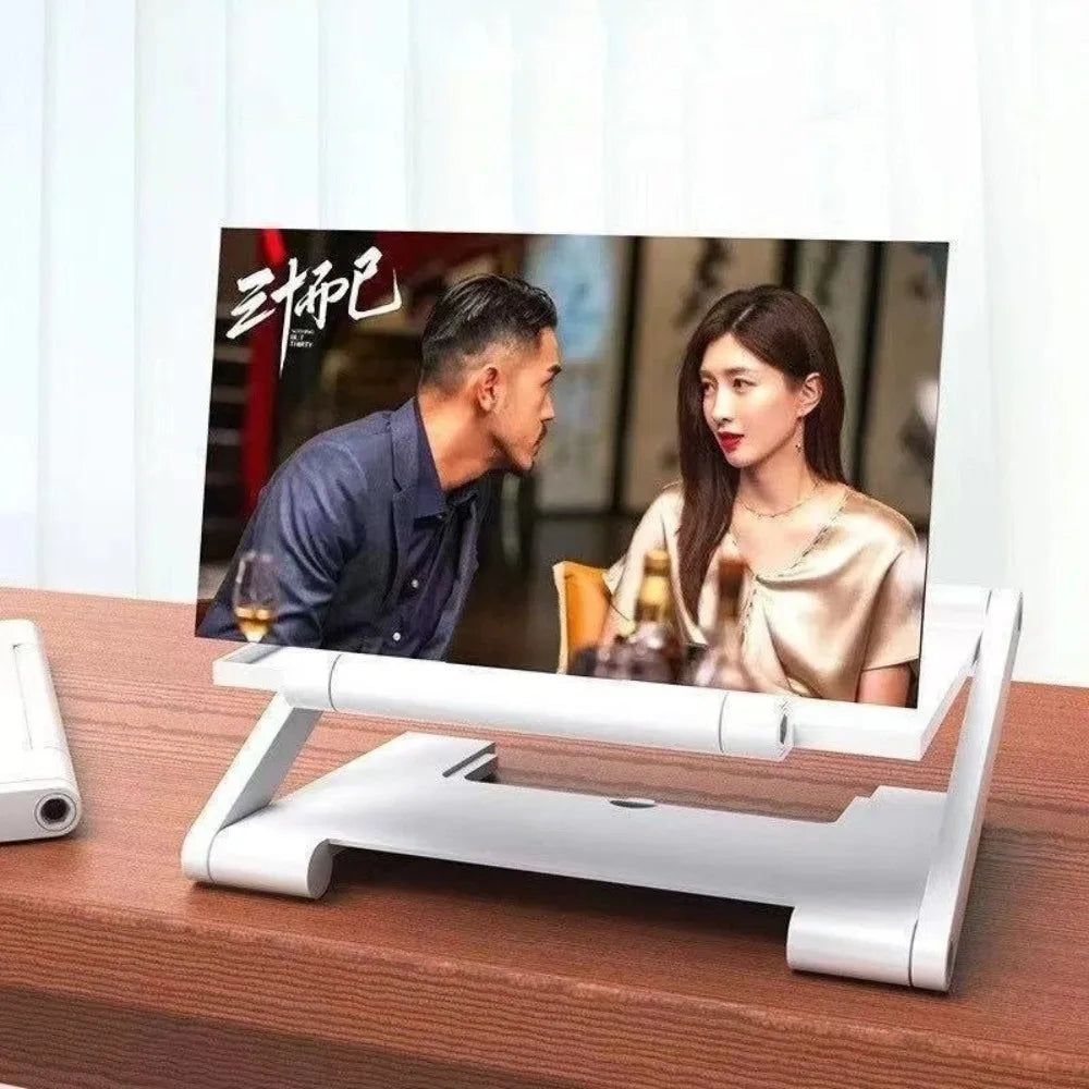 Portable Folding Cell Phone Screen Amplifier Enlarged Screen HD Screen Enlarge Magnifier Multi functional Phone Holder