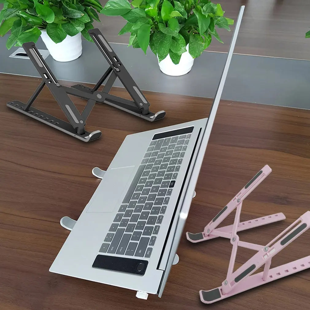 Plastic Foldable Laptop Stand Notebook Stand Portable Laptop Holder Tablet Stand Computer For MacBook Ipad Dropshipping