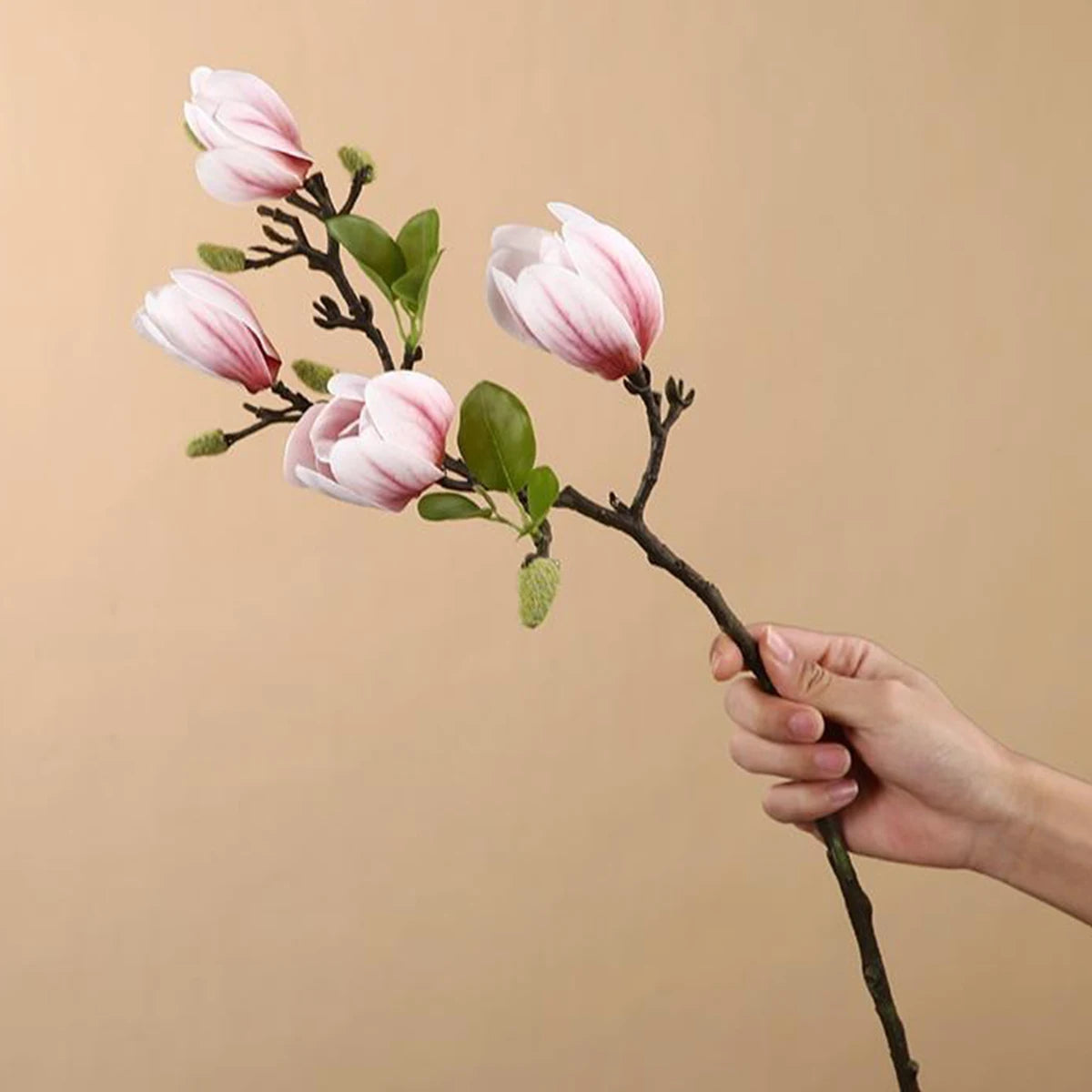 Artificial Flower Silk Magnolia Bouquet Diy Photo Props Wedding bridal bouquet Table Party Vase Home Outdoor Garden Decoration