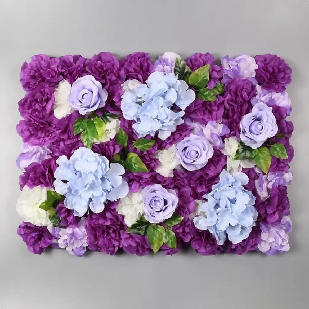 Handmade Artificial Flower Wall Panels Realistic Romantic Rose Wedding Background Durable 60X40cm Wedding Wall Backdrop