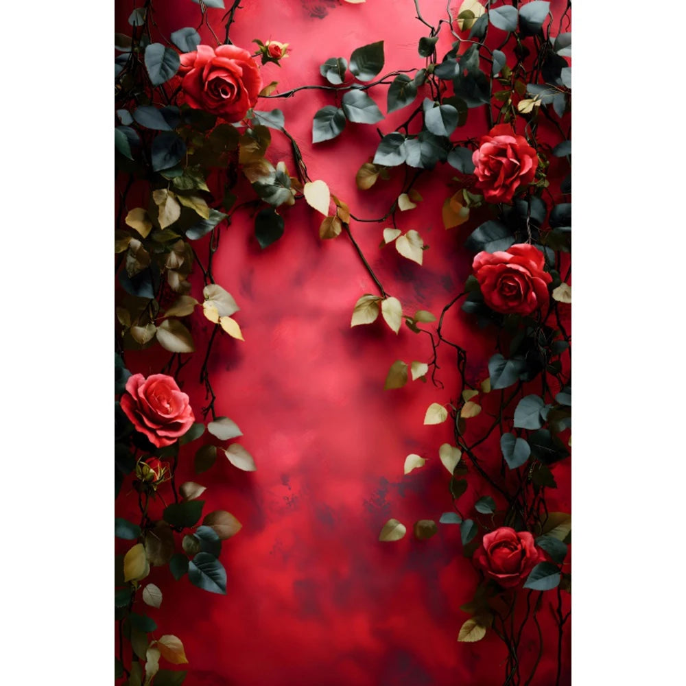 Spring Flower Wall Photography Background Abstract Floral Wedding Birthday PartyDecor Maternity Art Portrait Backdrop Photobooth