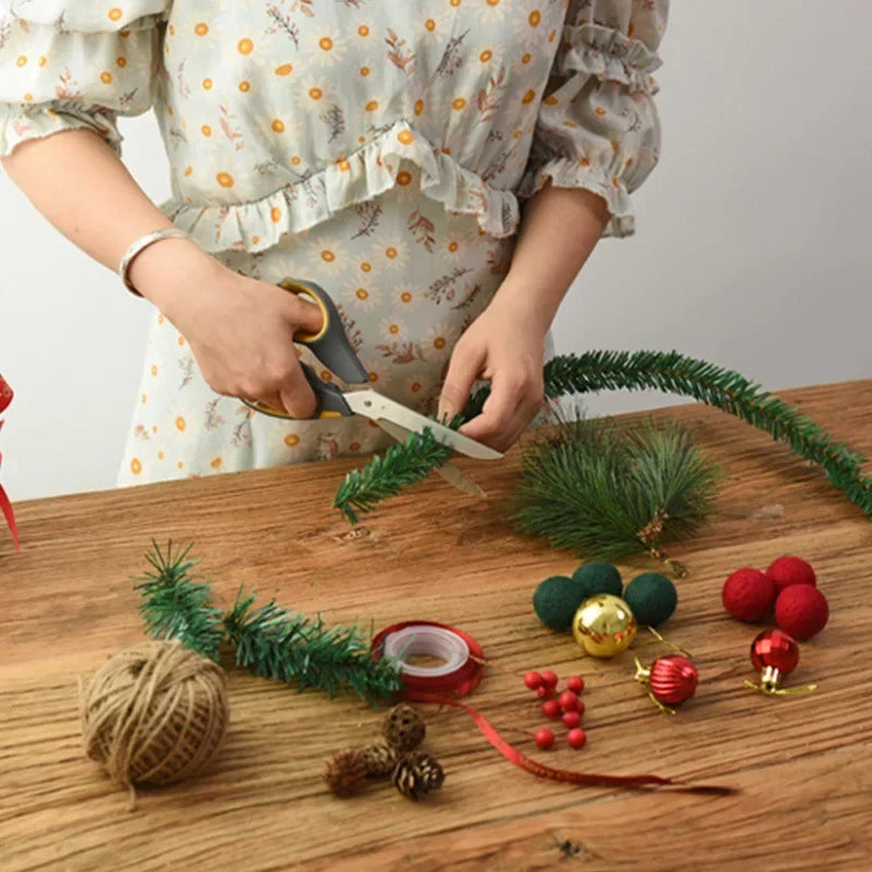 5.5M Christmas Decoration Garland Christmas Tree Ornaments Green Cane Party Supplies Home Decor